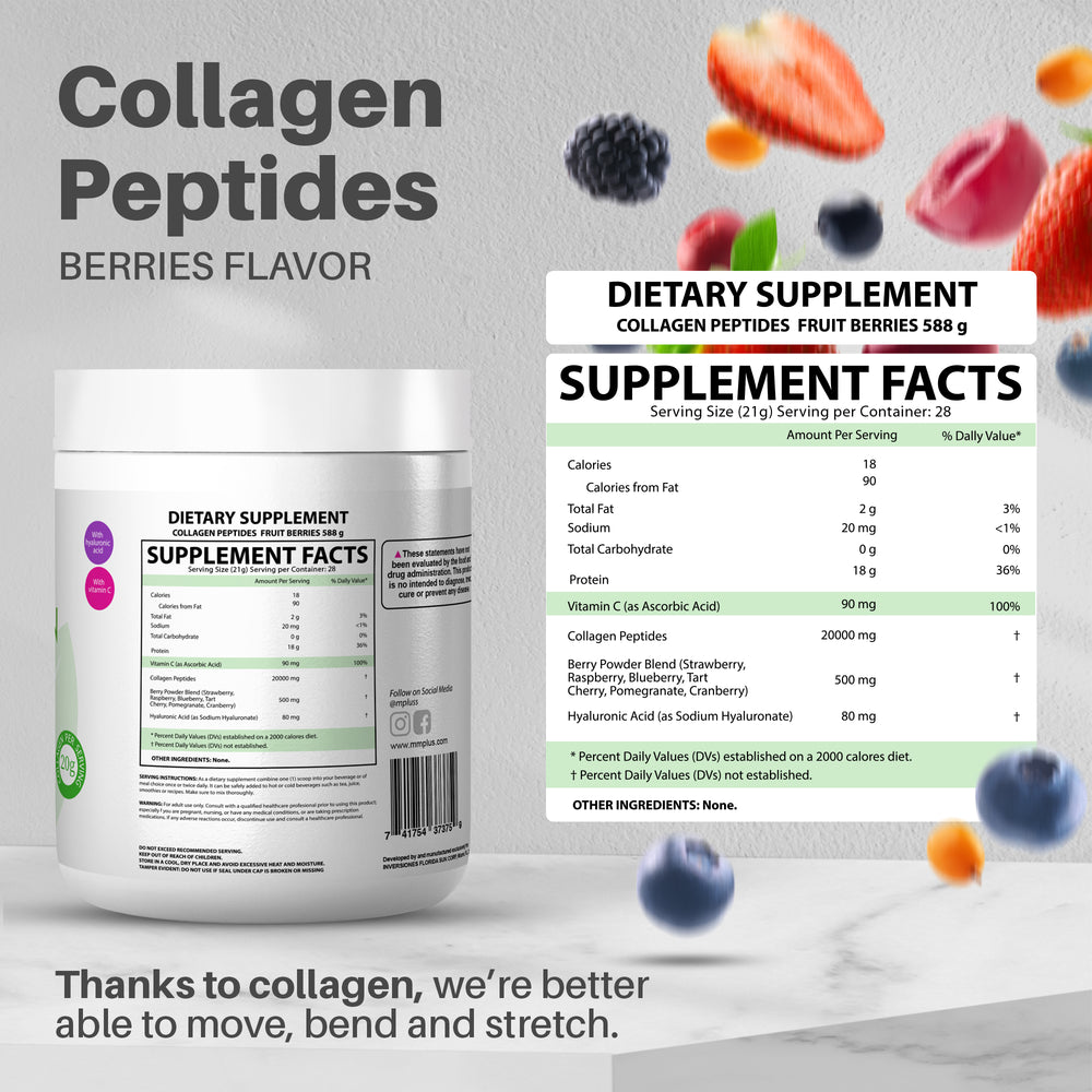 M+S Collagen Powder – Hydrolyzed & Berries Flavor