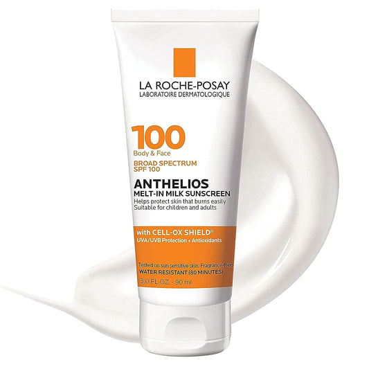La Roche-Posay Anthelios Melt-in Milk Body & Face Sunscreen Lotion Broad Spectrum SPF 100