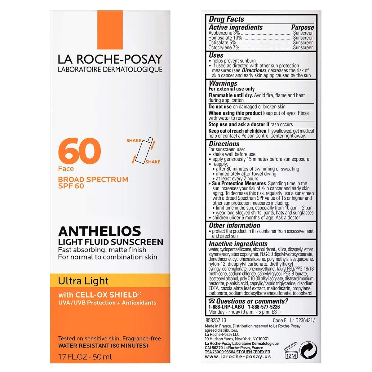 Anthelios. Ultra Light Sunscreen. La Roche Posay